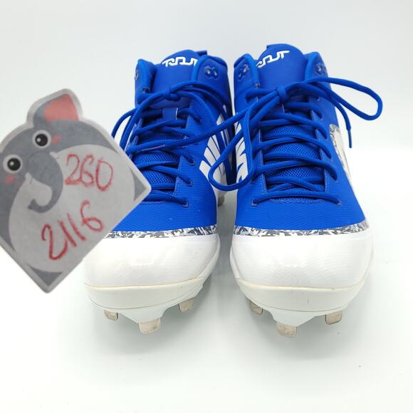 Nike Force Air Trout 4 Pro Mid Baseball Cleats Blue 917920 444 Men\'s size 12 main image 4